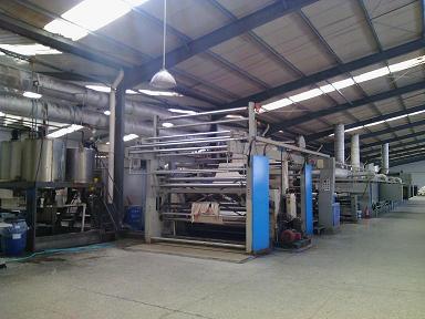 山東濰坊華友紡織導熱油定型機清洗工程結束