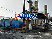 山東聊城莘縣瀝青拌合站導熱油爐清洗工程結(jié)束