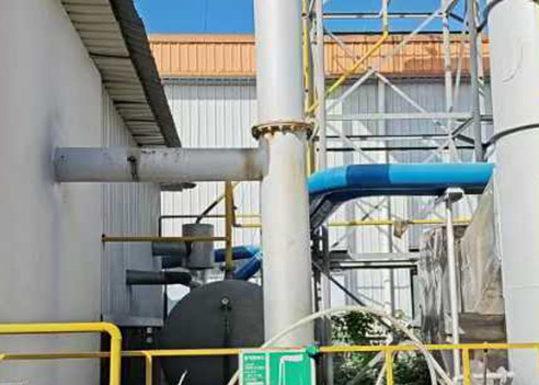 2024年10月10日江蘇鹽城15噸導熱油系統清洗換油工程結束并順利投產運行